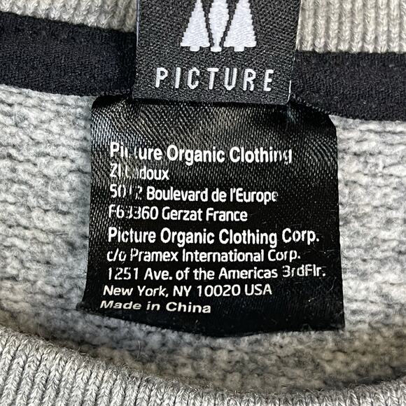 Picture Sweater‎ Mens M Gray Organic Tofu Knit Durable Pill Resistant Crew Neck - Picture 4 of 12